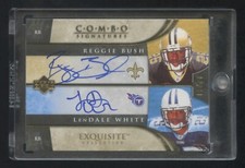 2006 EXQUISITE REGGIE BUSH-LENDALE WHITE USC DUAL RC AUTOGRAPH #ED 12/20 HIGHEND