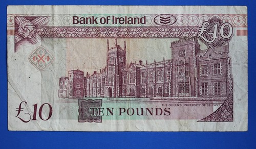 1992 Nordirland, Bank of Ireland Ten Pound Harrison, £10 Banknote [31931] - Bild 2 von 2