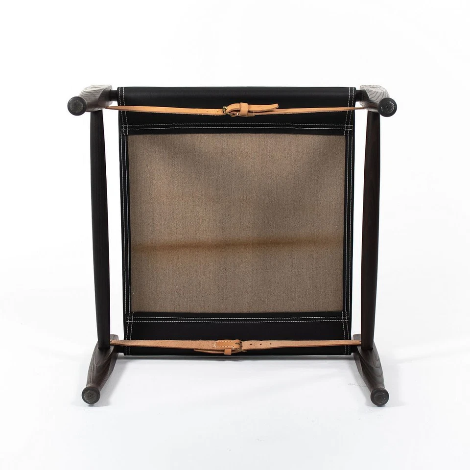 2021 KK97170 Safari Footstool by Kaare / Esben Klint for Carl Hansen Ash Leather - Image 4 of 4