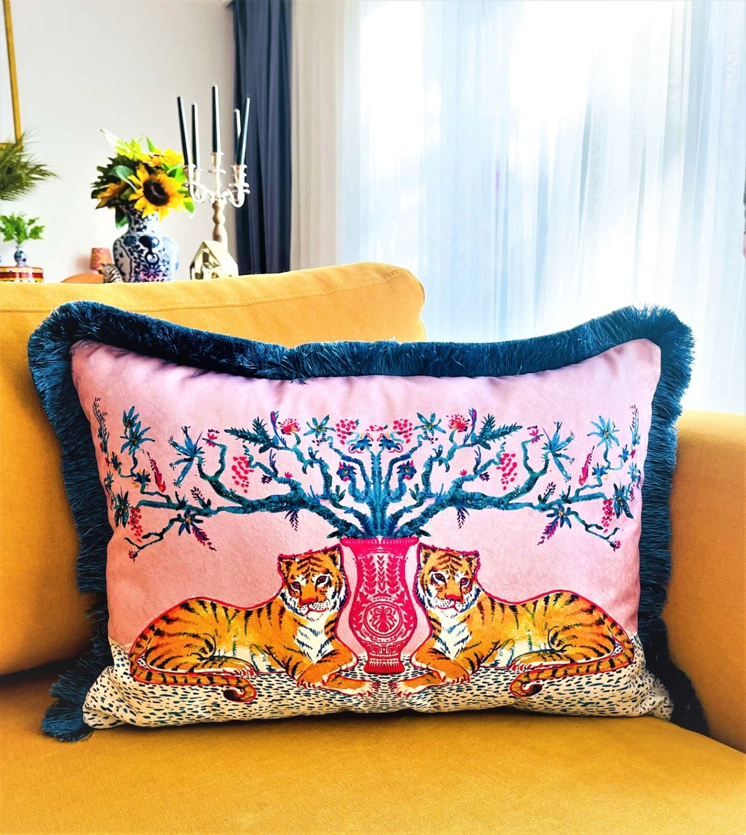 Pink velvet pillow deals case