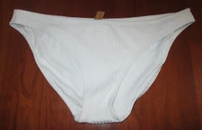 NWT Xhilaration White Bikini Bottom Womens Size XL 12-14 Hipster Stretch 29829