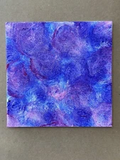 Bloom ￼Painting Original Art ￼ Acrylic ￼ abstract ￼5x5