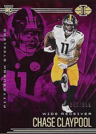 2020 CHASE CLAYPOOL PANINI ILLUSIONS PINK NFL ROOKIE CARD RC /399 #31 STEELERS