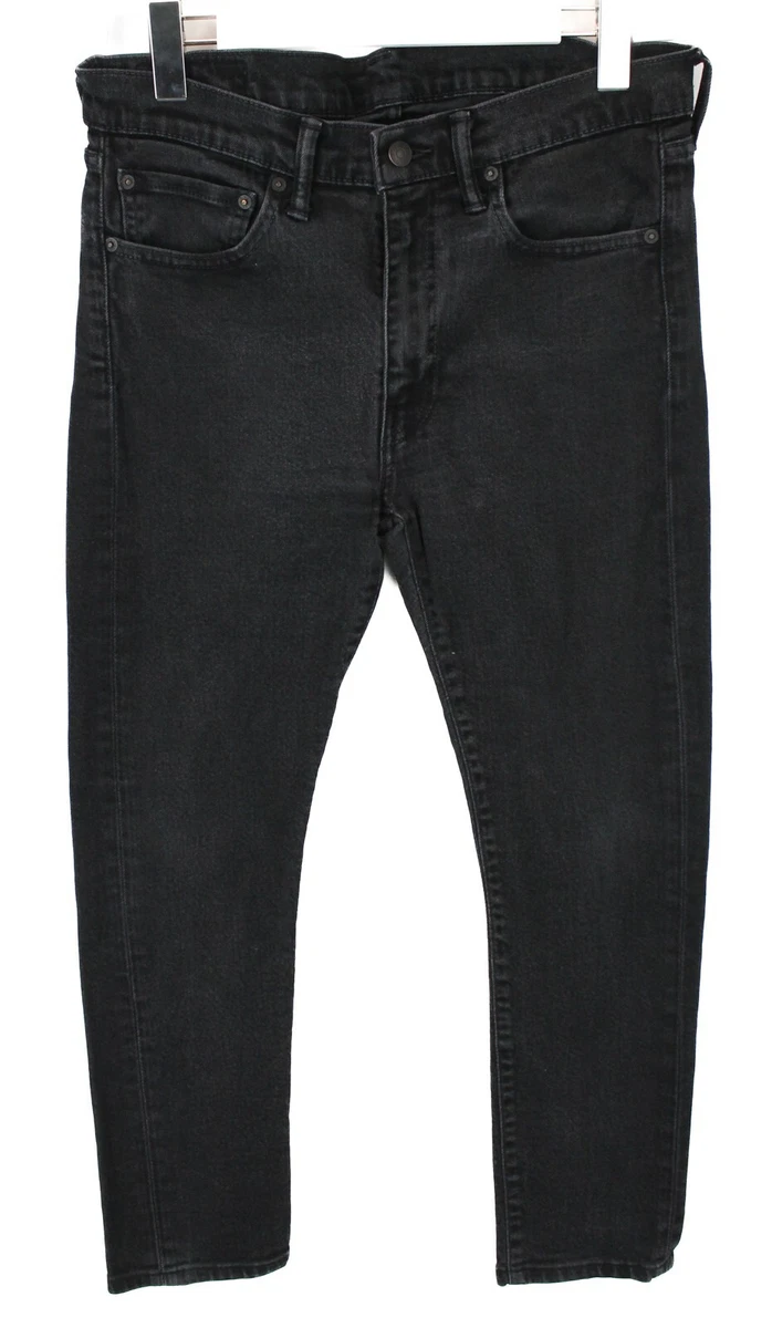 Levi s 519 Hommes Jeans W32 L26 Extr me Extensible Skinny Braguette Zip Noir