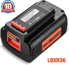40V Lithium Battery for Black and Decker LBXR36 4.0 AH 40 Volt Max LBX2040 Tools