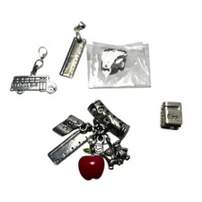 Lot 5 Teaching Themed Charm Bracelet DIY Jewelry Making Metal