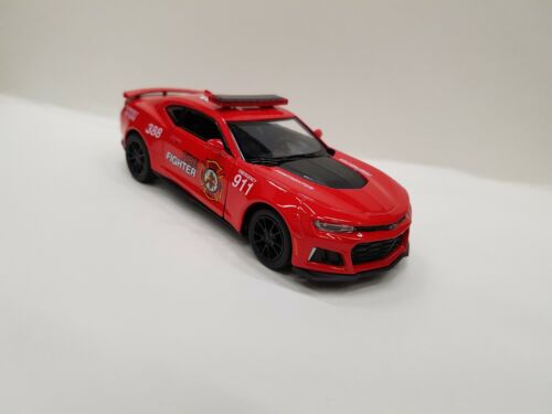 2017 Chevrolet Camaro ZL1 rot Fire Kinsmart Spielzeugauto Modell Maßstab 1:38 Druckguss neu