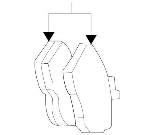 Pastillas de freno para Ford (N/P 5U2Z-2V200-D)