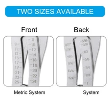 Portable Precise Thread Size Checker Keychain Quick Hand Measuring Tool