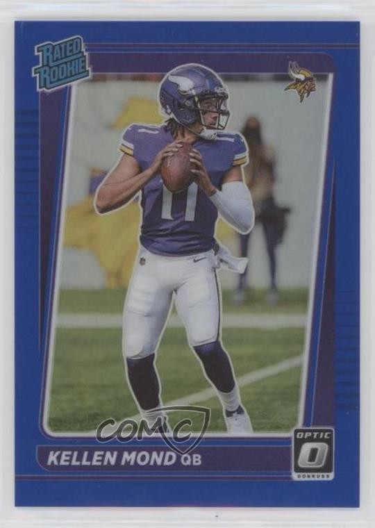 2021 Panini Donruss Optic Rated Rookie Blue Prizm 8/179 Kellen Mond #221 0q60
