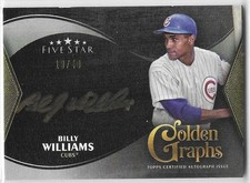 BILLY WILLIAMS 2024 Topps Five Star Golden Graphs Auto 