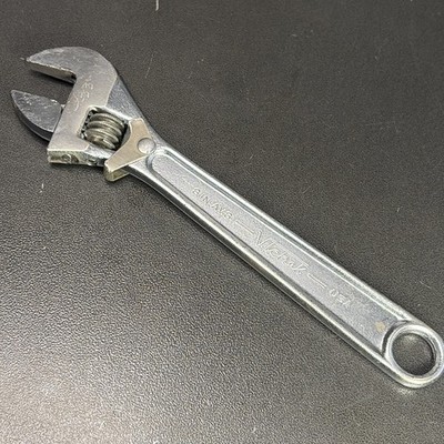 Vintage VLCHEK AV8 Adjustable Crescent Wrench  8''  ''Clik-Stop'' USA OWNERS MARKS