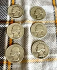 Lot of 6 US Quarters (1930’s & 1940’s), 90% Silver
