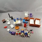 Vintage Lot Of Playmobil Figures Furniture Accessories Dollhouse Please Read