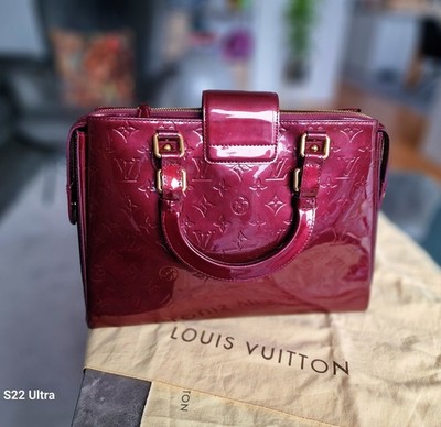 Louis Vuitton Vernis Patent Leather Bag Bordeaux   Full Set, Excellent Condition
