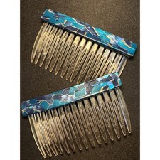 Vintage Set of Hair Combs Signed France