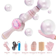 Colorful Smoke-Bubble-Machine&Elastic Bubble Fog Wand,Fog Bubble-Machin T3V4