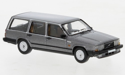 Brekina PCX870665 - 1/87 Volvo 740 Kombi, Metallic-Dunkelgrau, 1985 - Neu-image