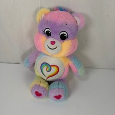 Care Bears Share Your Care Rainbow Heart Plush Stuffed Animal 13" Basic Fun 2021