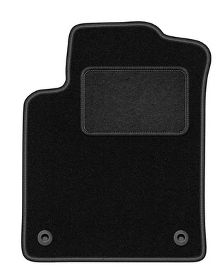 Tapis conducteur velours noir pour Citroen C3 II 2009-2016 1pc - Photo 1/4