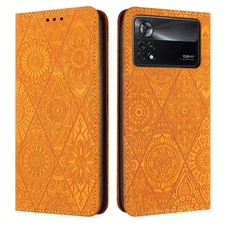 Ethnic Embossed Adsorption Leather Phone Case, For Xiaomi Poco X4 Pro 5G, For Xi