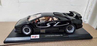 Maisto 1/18 Scale Lamborghini Diablo SV - Black Special Edition | eBay