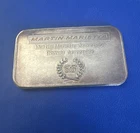 1983 Fine Silver Ingot One Troy Ounce Martin Marietta Aerospace Award Denver Co