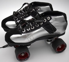 VNLA SLVR Jam Quad Roller Skates Silver Black Unisex Men 10 Women 11
