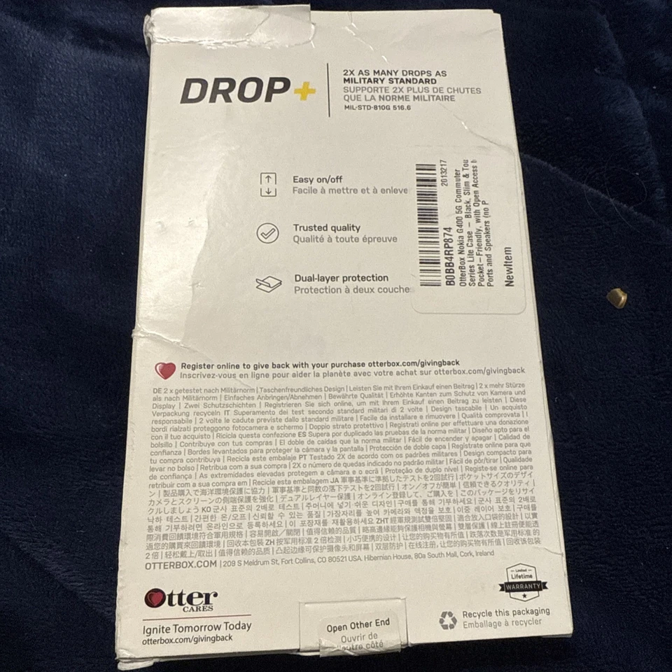 Funda Otter Box Nokia G400 5G Caída 2x Probada Amigable con Bolsillo Bordes Elevados Proteger Foto 2 de 2