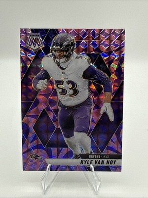 2025 Panini Mosaic Kyle Van Noy #13 Mosaic Reactive Purple Baltimore Ravens