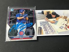 Moises Ballesteros Chicago Cubs Auto Signed 2023 Bowman 1st Chrome Paint _