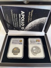 2020 Apollo 13 1 oz Platinum / 2 oz Silver 50th Anniversary Set NGC MS-70 #1 4490.00 per troy oz