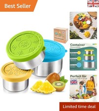 Image of Elegant Stainless Steel Food Containers 3-Pack - Leakproof & Dishwasher Safe