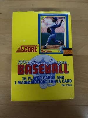 1990 Score Baseball Box 36 SEALED PACKS Frank Thomas Bo Jackson Price Club Wrap