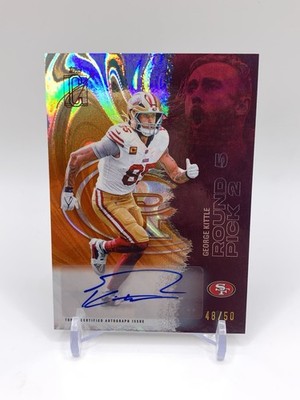 George Kittle 2025 Topps Signature Class #53 ORANGE LAVA AUTO /50 SSP 🔥