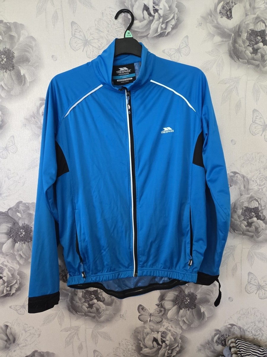 Trespass Waterproof Jacket Mens L Blue Pack Away TP750 3000mm