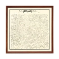 Old Map of Parker County, TX 1889 - Vintage Texas Art