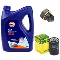 MotoröL Filter Set 15W-40 4 Liter + ÖLablassschraube FüR Audi A6 Seat VW Passat
