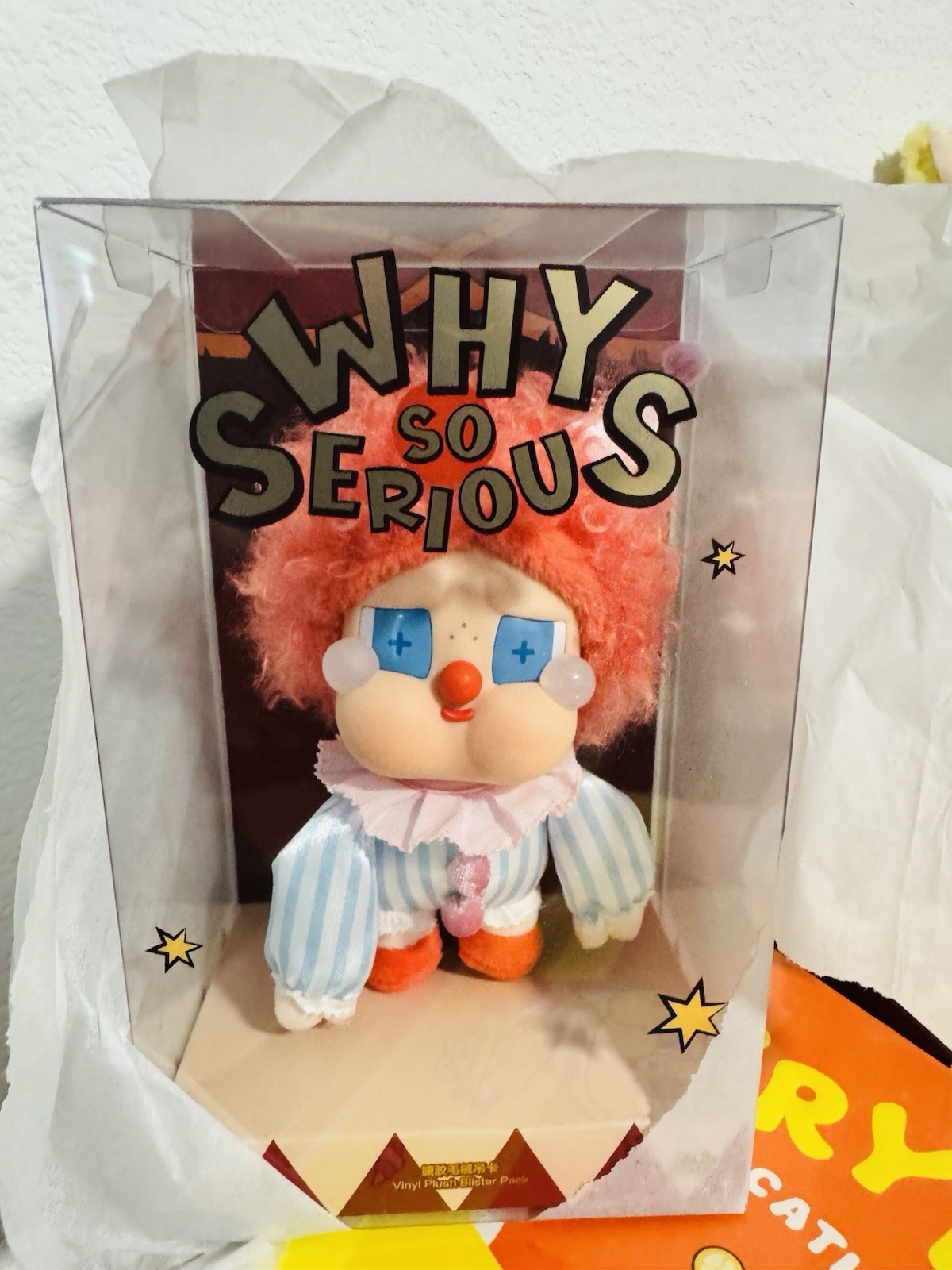 POP MART WHY SO SERIOUS SERIES CRYBABY VINYL PLUSH BLISTER PACK