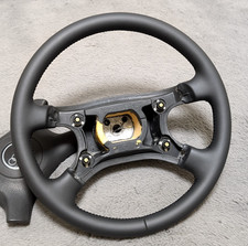 NEU LEDER Lenkrad für 1991-1996 Audi 80 90 S2 B4 Schwarz OEM
