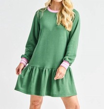 Mary Square Georgia Dress Olive