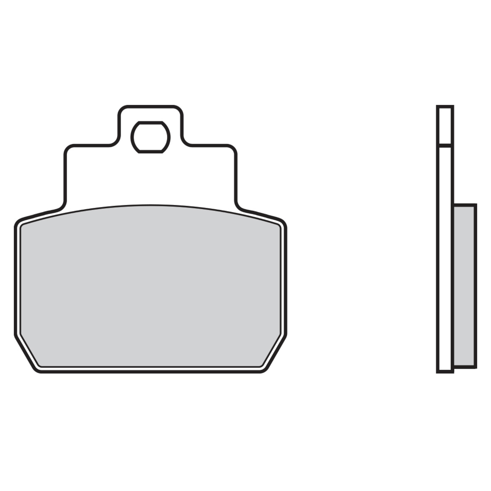 Brake Pads for PIAGGIO MP3 125 2006-2011 Rear Sinter Scoot Brembo - Image 10