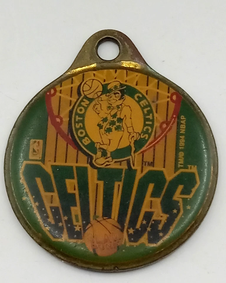 1994 Boston Celtics Basketball Keychain Charm Pendant, Enamel & Brass, Wincraft - Image 3 of 4