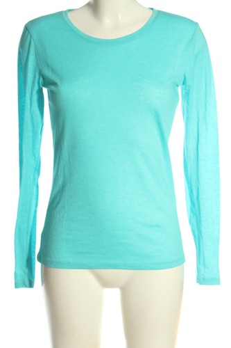C&A BASICS Manga larga Mujeres Camisa Talla EU 36 azul look casual