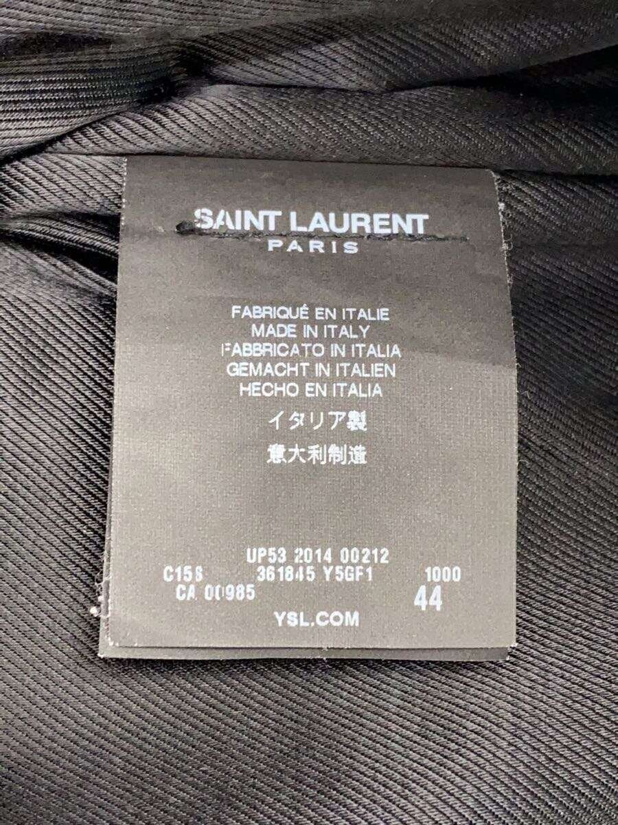 Saint Laurent 2014 Eddy Period Blouson giacca pelle 44 Pelle di mucca Nero 36184