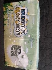 Portable Professional Bubble Blower Machine White Automatic New Sealed
