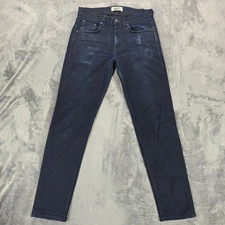 Naked & Famous Easy Guy Jeans Mens 32x31 Midnight Slub Stretch Selvedge Denim