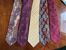 4 Polo Ralph Lauren Men's Ties. Paisley, Stripes, and Patterns
