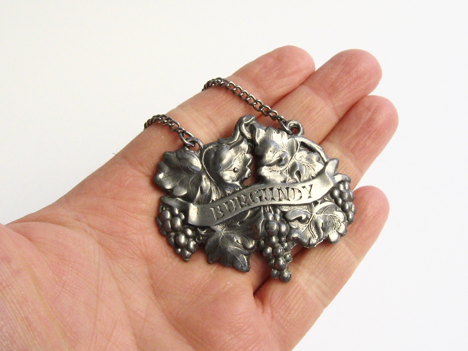 Antique Wine Bottle Label Ticket * 3 lot * Sherry, Claret, and Burgundy - LARGE!