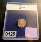 1858 Seated Liberty Silver Half Dime